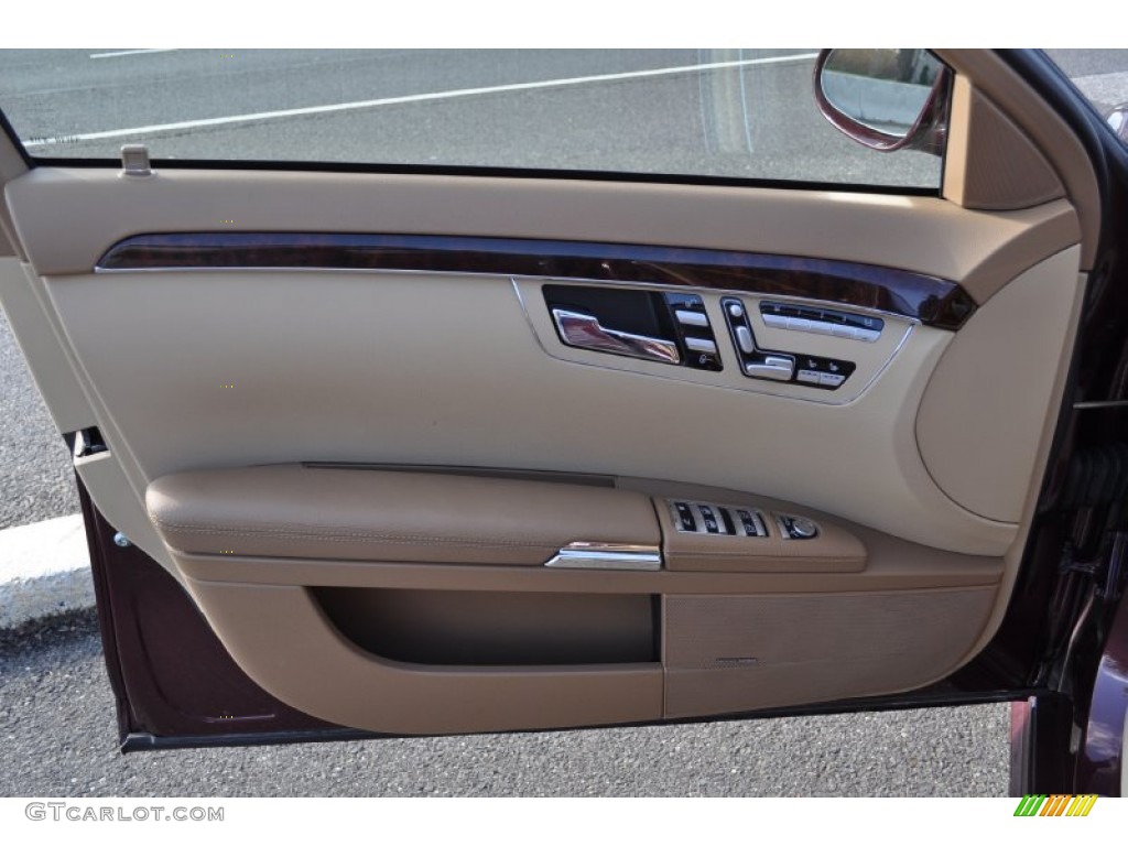 2007 Mercedes-Benz S 550 Sedan Cashmere/Savanna Door Panel Photo #57258248