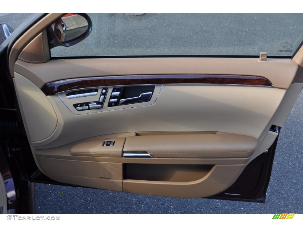 2007 Mercedes-Benz S 550 Sedan Cashmere/Savanna Door Panel Photo #57258278
