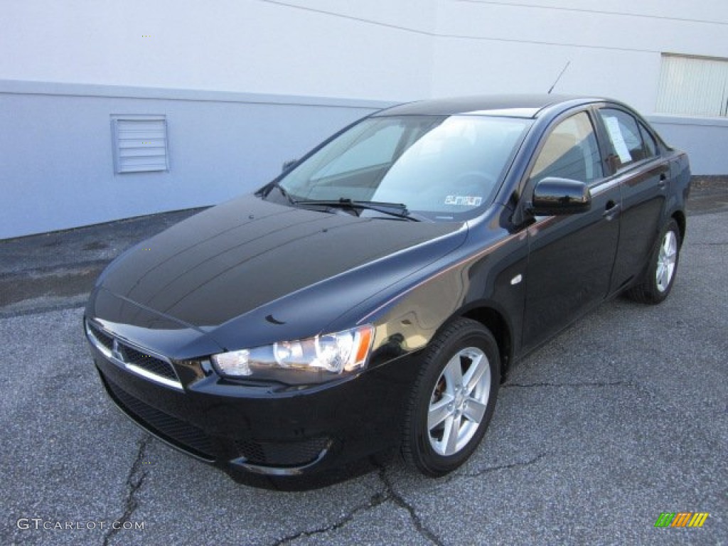 2008 Lancer ES - Black / Black photo #3