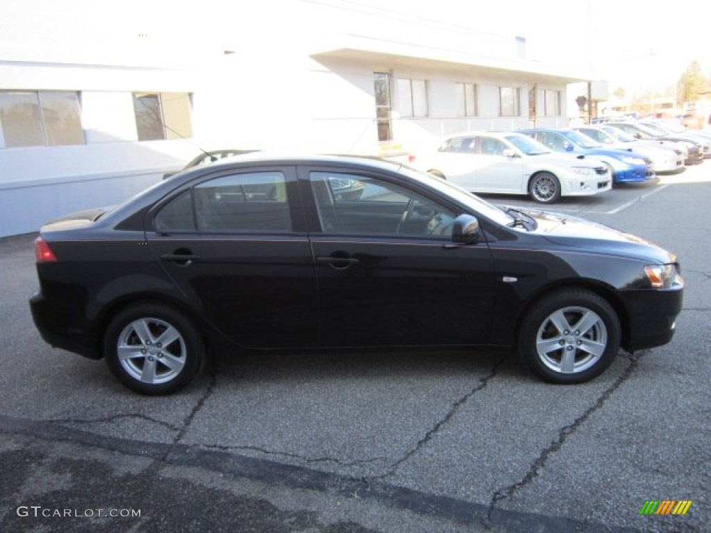 2008 Lancer ES - Black / Black photo #8