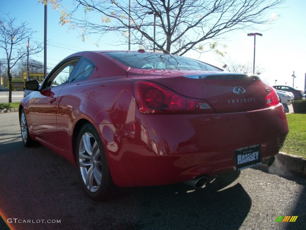 2008 G 37 Journey Coupe - Vibrant Red / Wheat photo #5