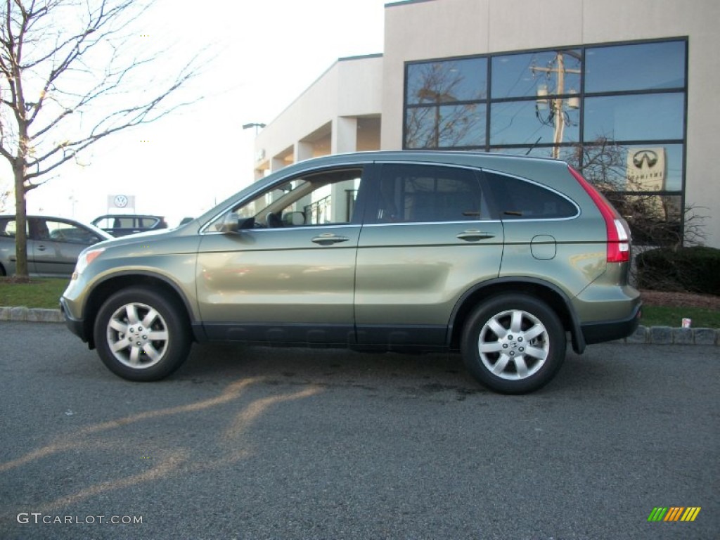 2007 CR-V EX-L 4WD - Green Tea Metallic / Gray photo #3