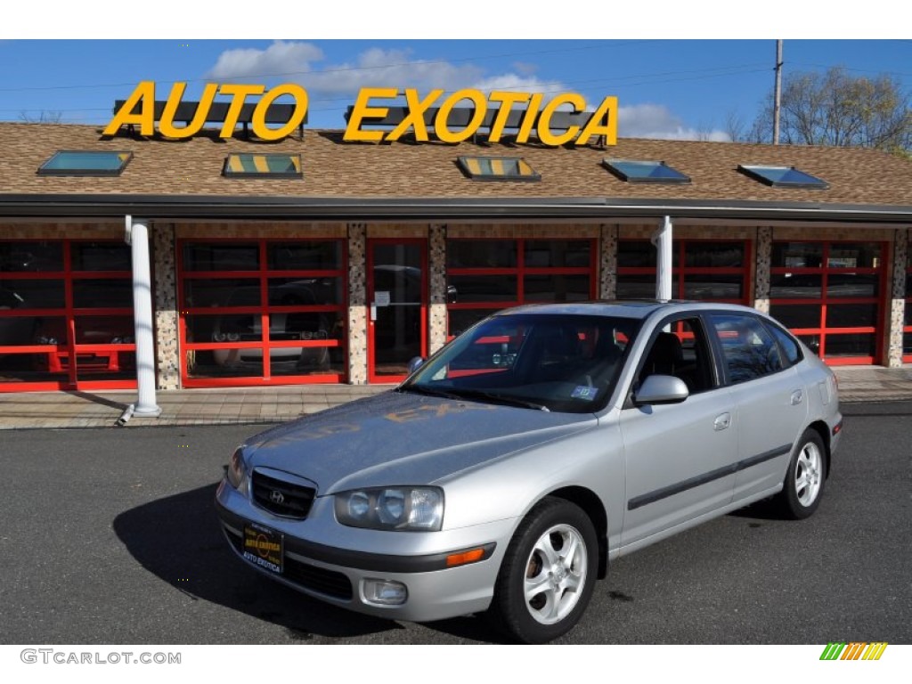 2002 Elantra GT Hatchback - Silver Pewter / Dark Gray photo #1