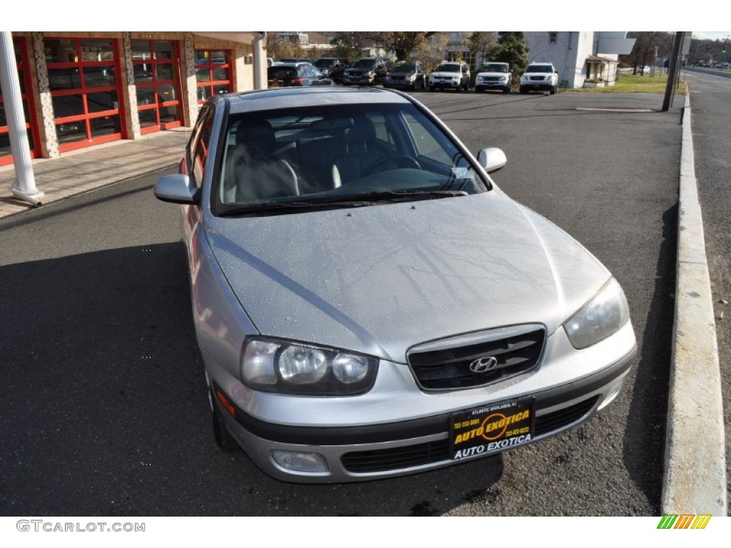 2002 Elantra GT Hatchback - Silver Pewter / Dark Gray photo #4