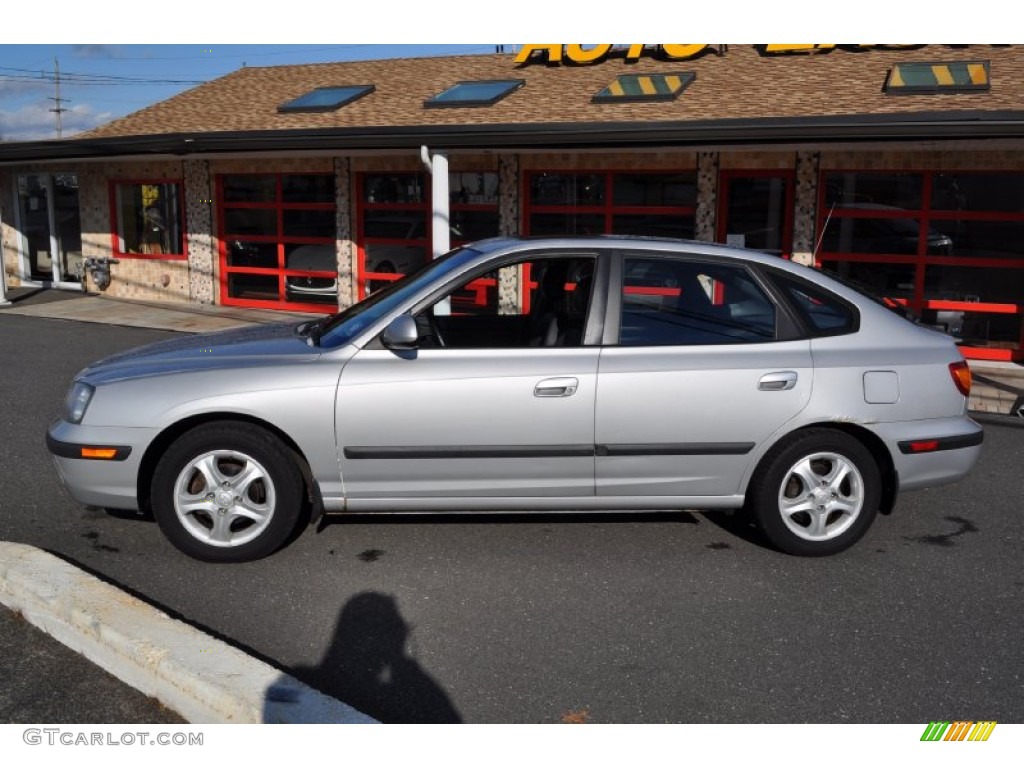 2002 Elantra GT Hatchback - Silver Pewter / Dark Gray photo #20