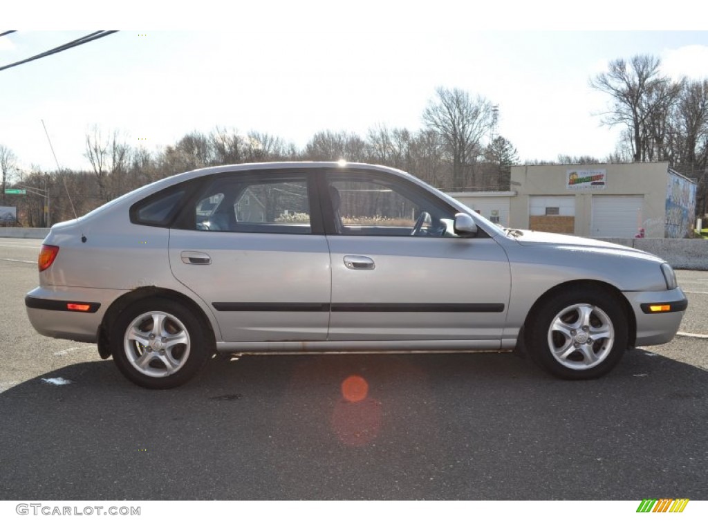2002 Elantra GT Hatchback - Silver Pewter / Dark Gray photo #25