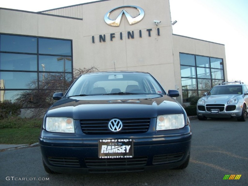 2002 Jetta GL Sedan - Indigo Blue / Grey photo #2