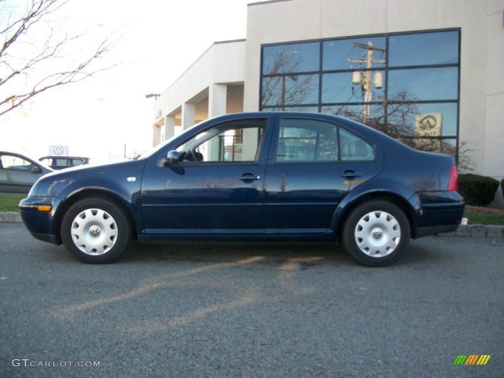 2002 Jetta GL Sedan - Indigo Blue / Grey photo #3