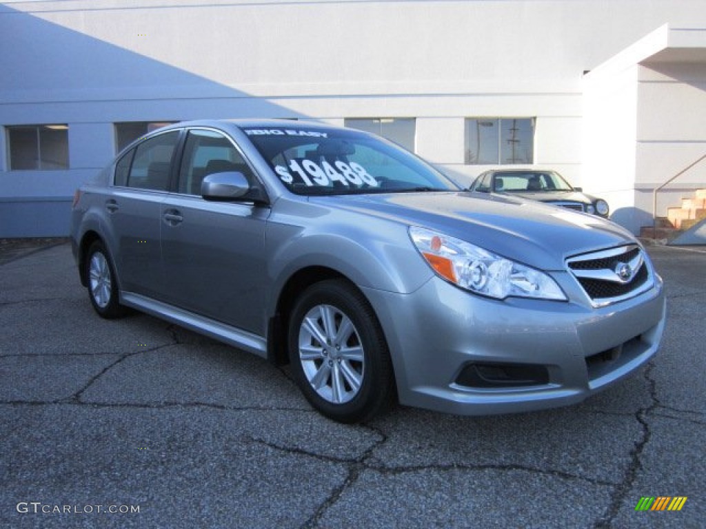 2010 Legacy 2.5i Premium Sedan - Graphite Gray Metallic / Off Black photo #1