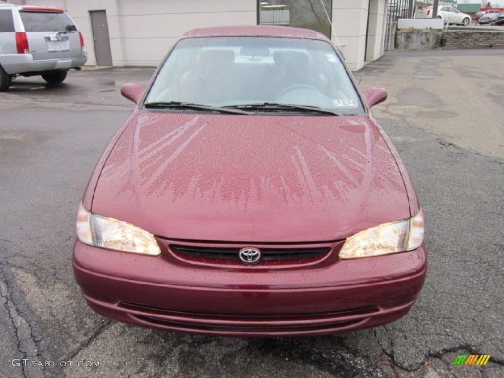 1998 Corolla LE - Ruby Red Pearl Metallic / Gray photo #2