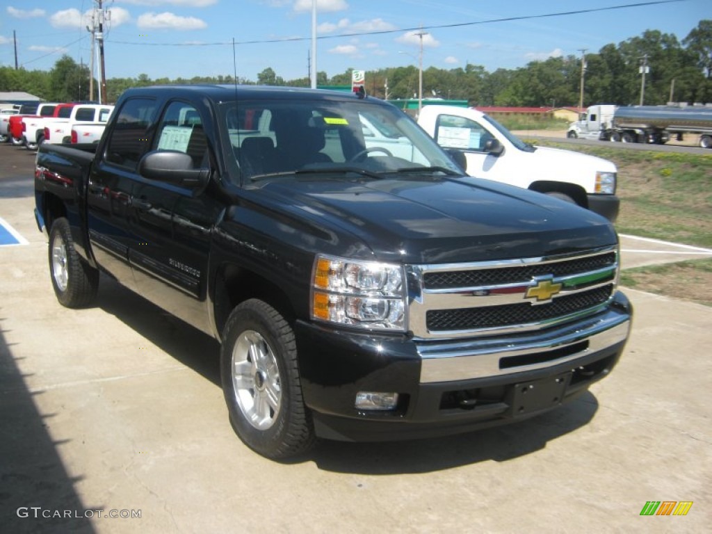 2011 Silverado 1500 LT Crew Cab 4x4 - Black / Ebony photo #6