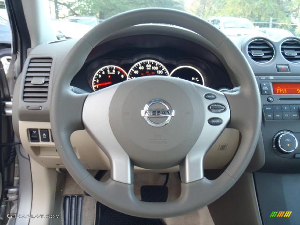 2012 Nissan Altima 2.5 S Blonde Steering Wheel Photo #57263197