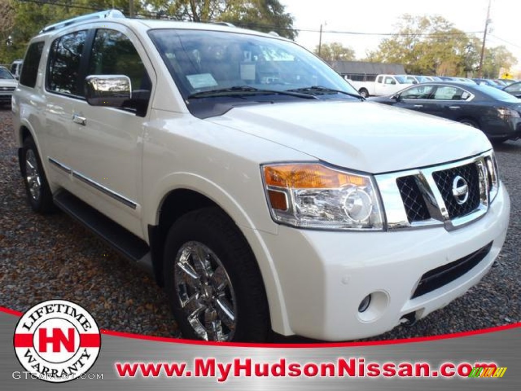 Blizzard White Nissan Armada