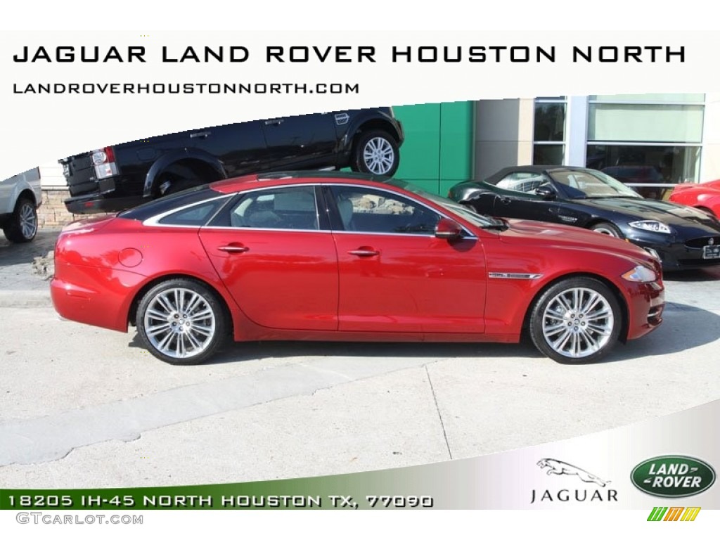 2012 XJ XJ - Italian Racing Red Metallic / Ivory/Jet photo #1