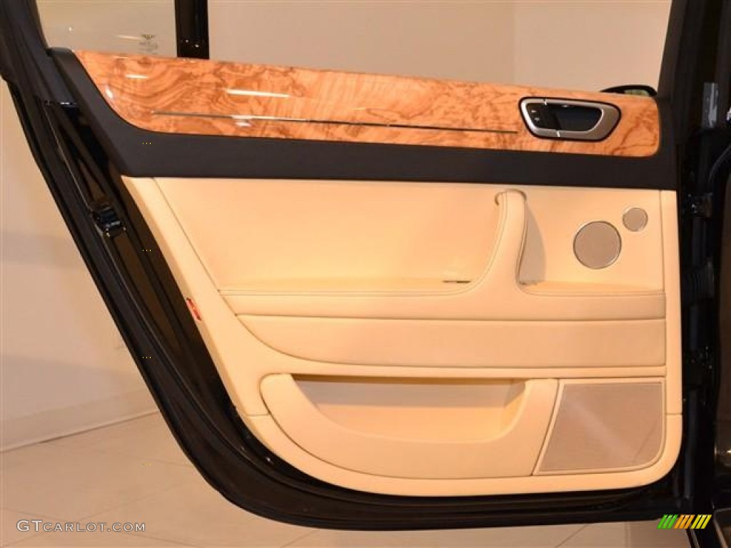 2012 Bentley Continental Flying Spur Standard Continental Flying Spur Model Magnolia/Beluga Door Panel Photo #57264395