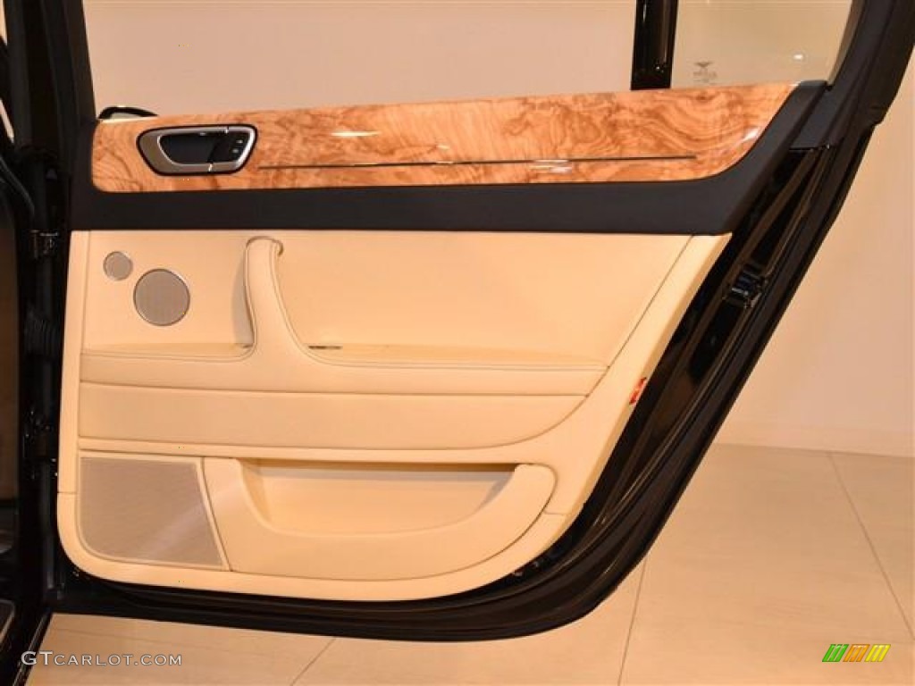 2012 Bentley Continental Flying Spur Standard Continental Flying Spur Model Magnolia/Beluga Door Panel Photo #57264404