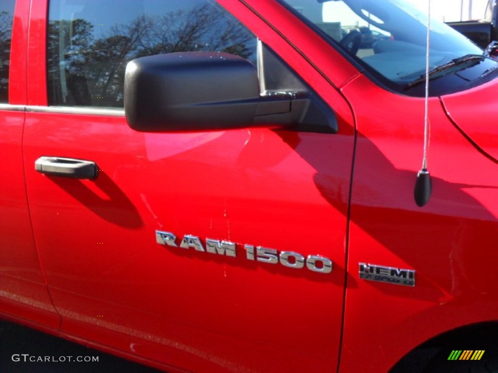 2012 Ram 1500 Express Crew Cab 4x4 - Flame Red / Dark Slate Gray/Medium Graystone photo #23