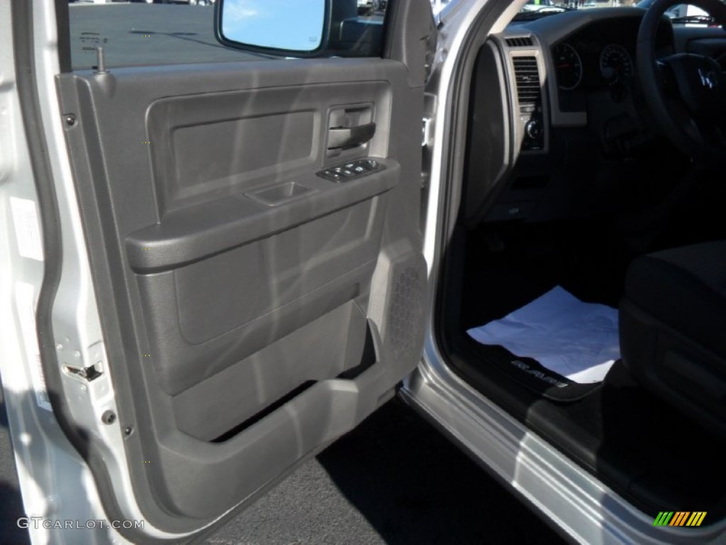 2012 Ram 1500 Express Crew Cab - Bright Silver Metallic / Dark Slate Gray/Medium Graystone photo #9