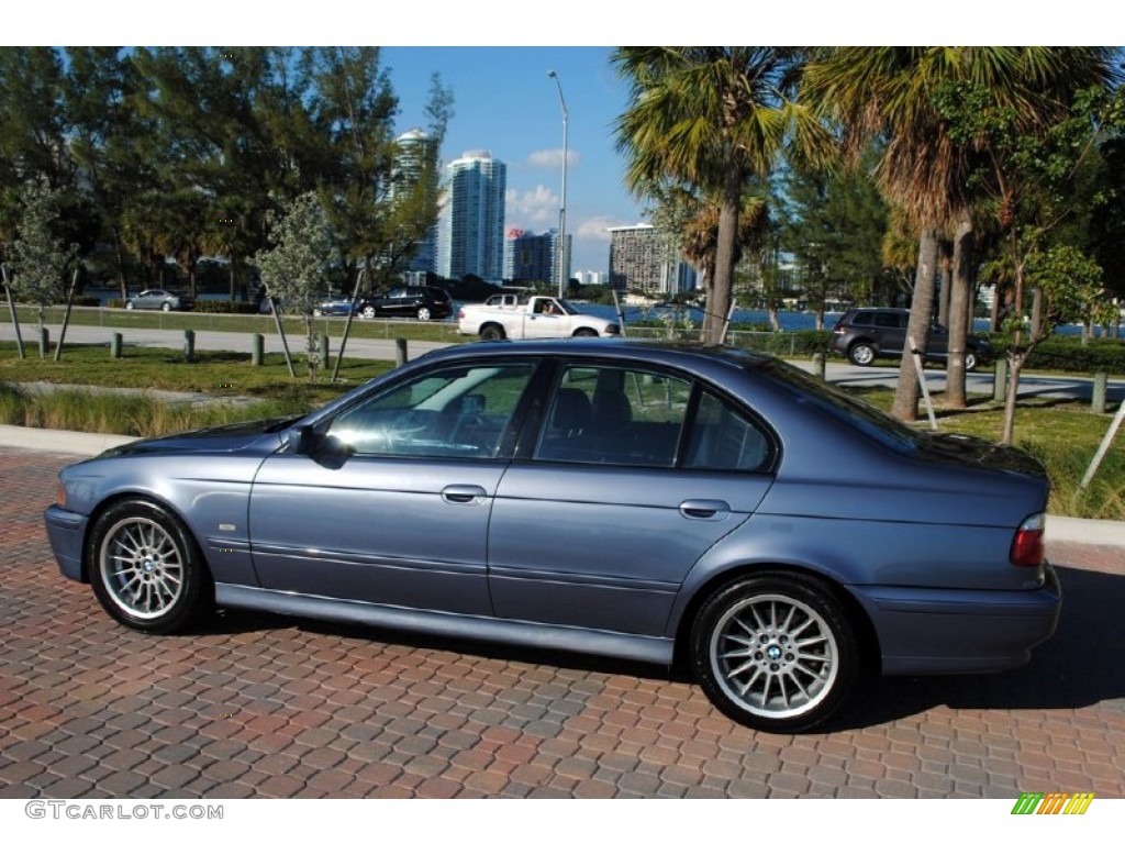 Steel Blue Metallic 2002 BMW 5 Series 540i Sedan Exterior Photo #57266314