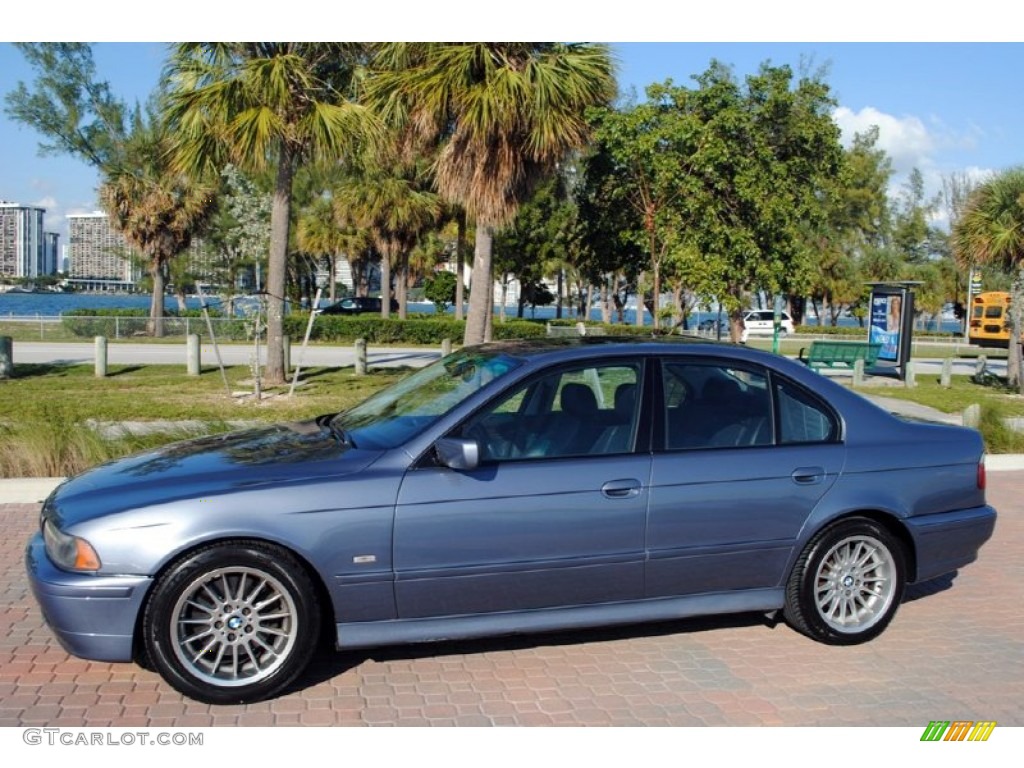 Steel Blue Metallic 2002 BMW 5 Series 540i Sedan Exterior Photo #57266318