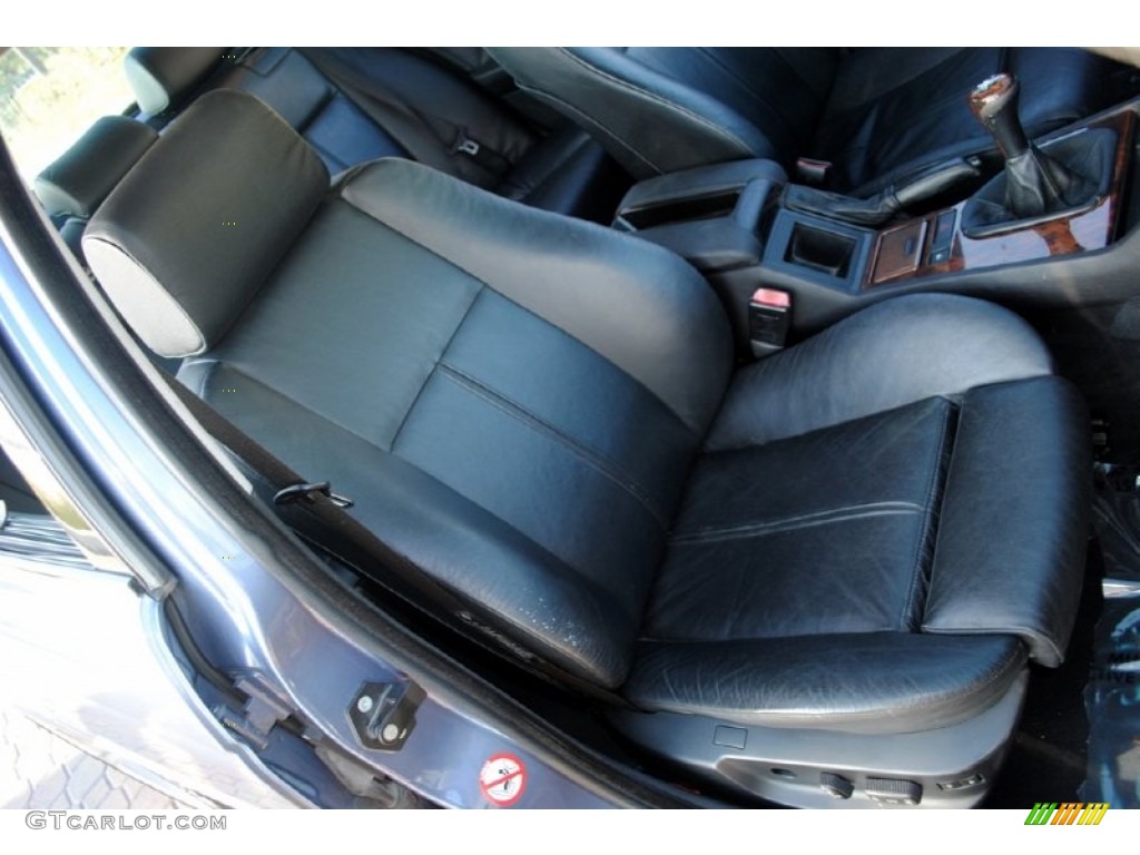 2002 5 Series 540i Sedan - Steel Blue Metallic / Black photo #28