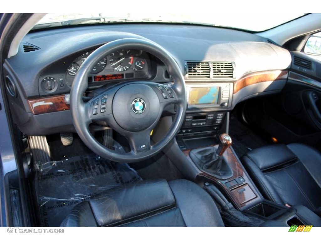 2002 BMW 5 Series 540i Sedan Black Dashboard Photo #57266441