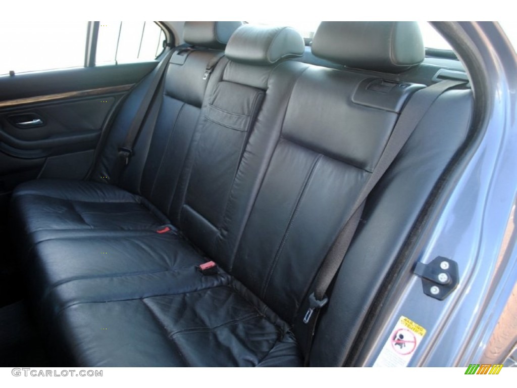 2002 5 Series 540i Sedan - Steel Blue Metallic / Black photo #38