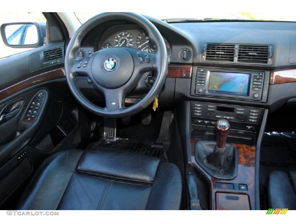 2002 BMW 5 Series 540i Sedan Black Dashboard Photo #57266519