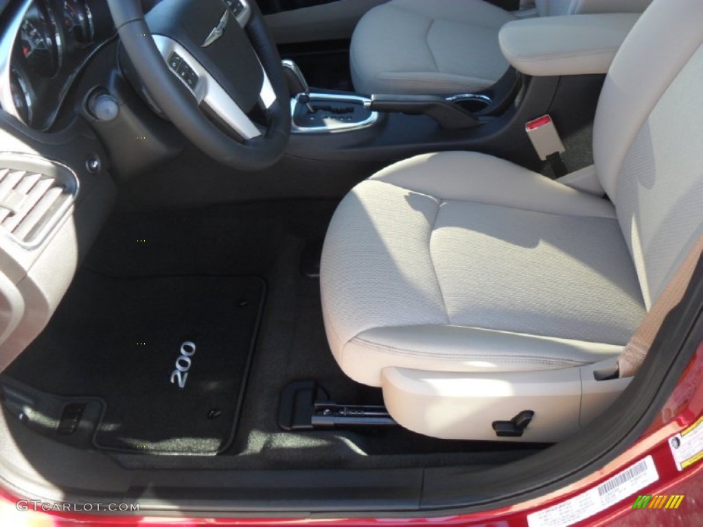 Black/Light Frost Interior 2012 Chrysler 200 Touring Sedan Photo #57267008