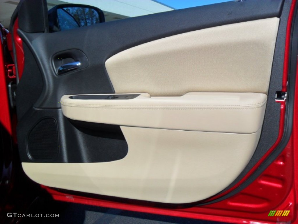 2012 Chrysler 200 Touring Sedan Black/Light Frost Door Panel Photo #57267093