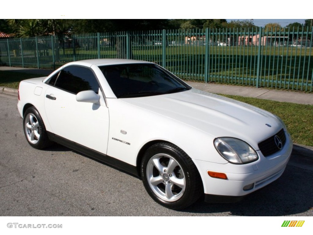 1998 SLK 230 Kompressor Roadster - Polar White / Charcoal photo #13