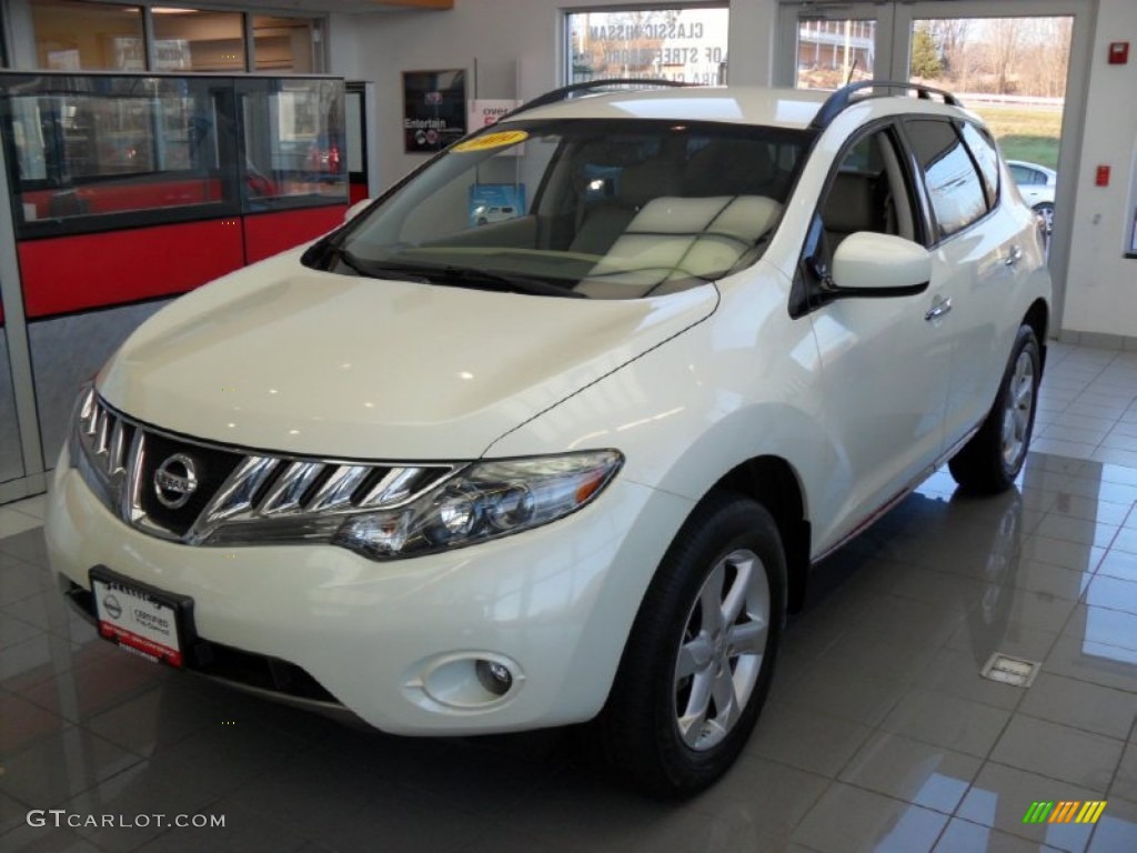 2009 Murano SL AWD - Glacier Pearl / Beige photo #1