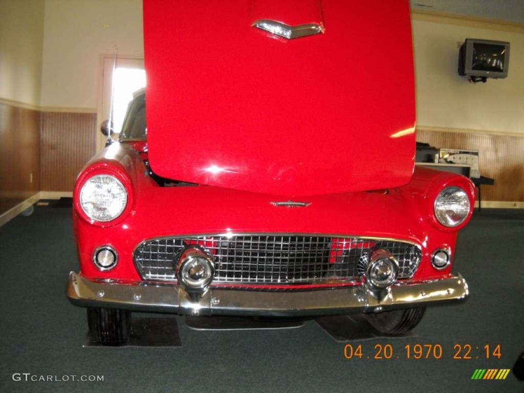 1956 Thunderbird Roadster - Fiesta Red / Tan/White photo #7