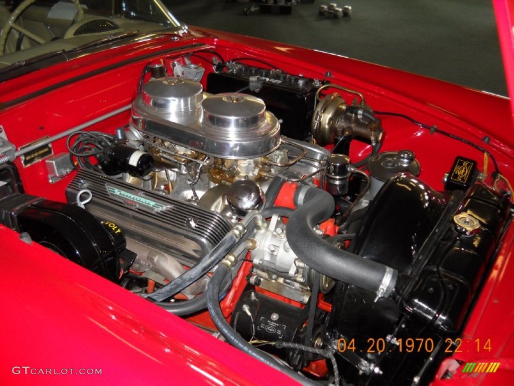 1956 Thunderbird Roadster - Fiesta Red / Tan/White photo #8