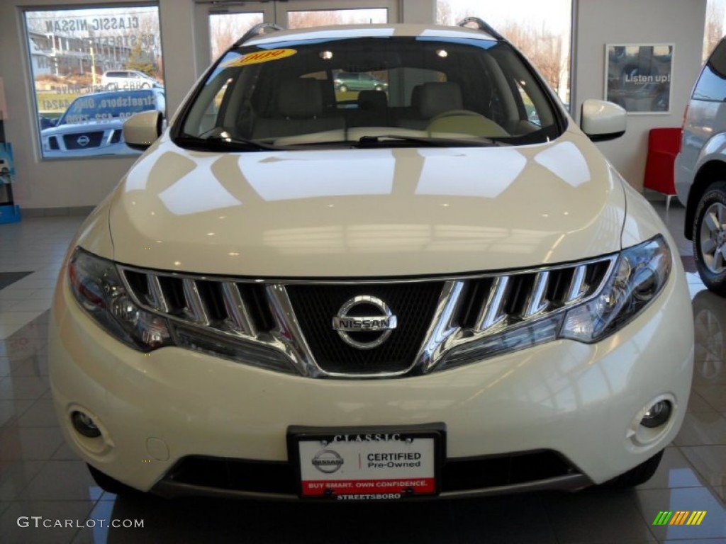 2009 Murano SL AWD - Glacier Pearl / Beige photo #11