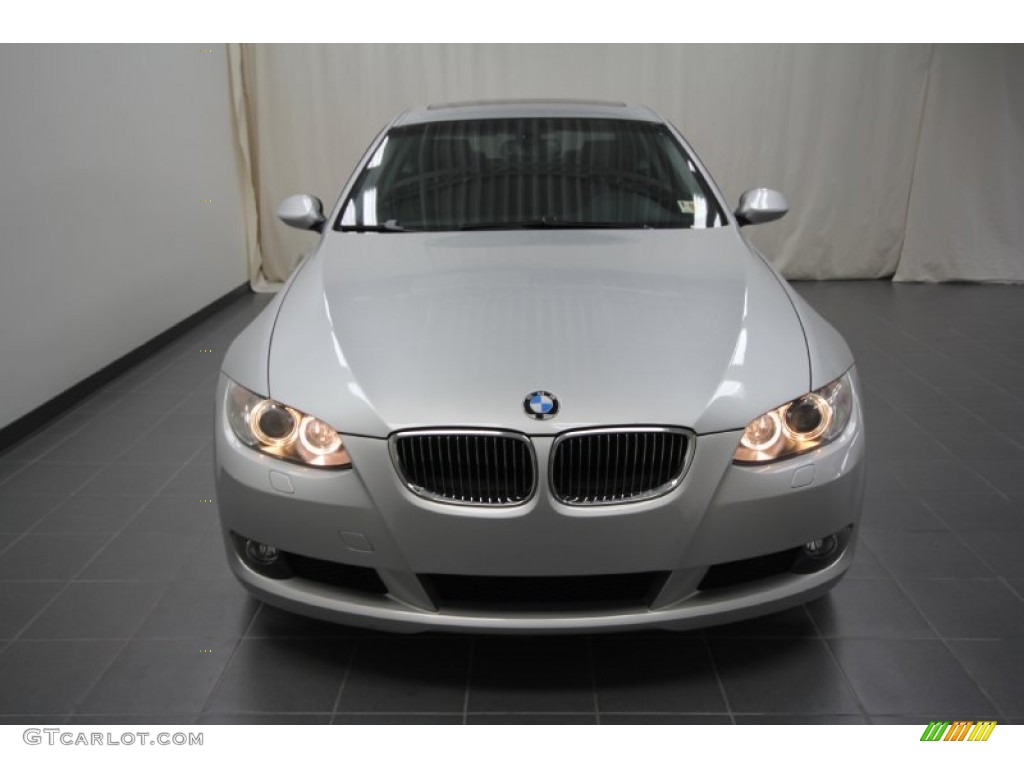 2009 3 Series 328i Coupe - Titanium Silver Metallic / Black photo #3