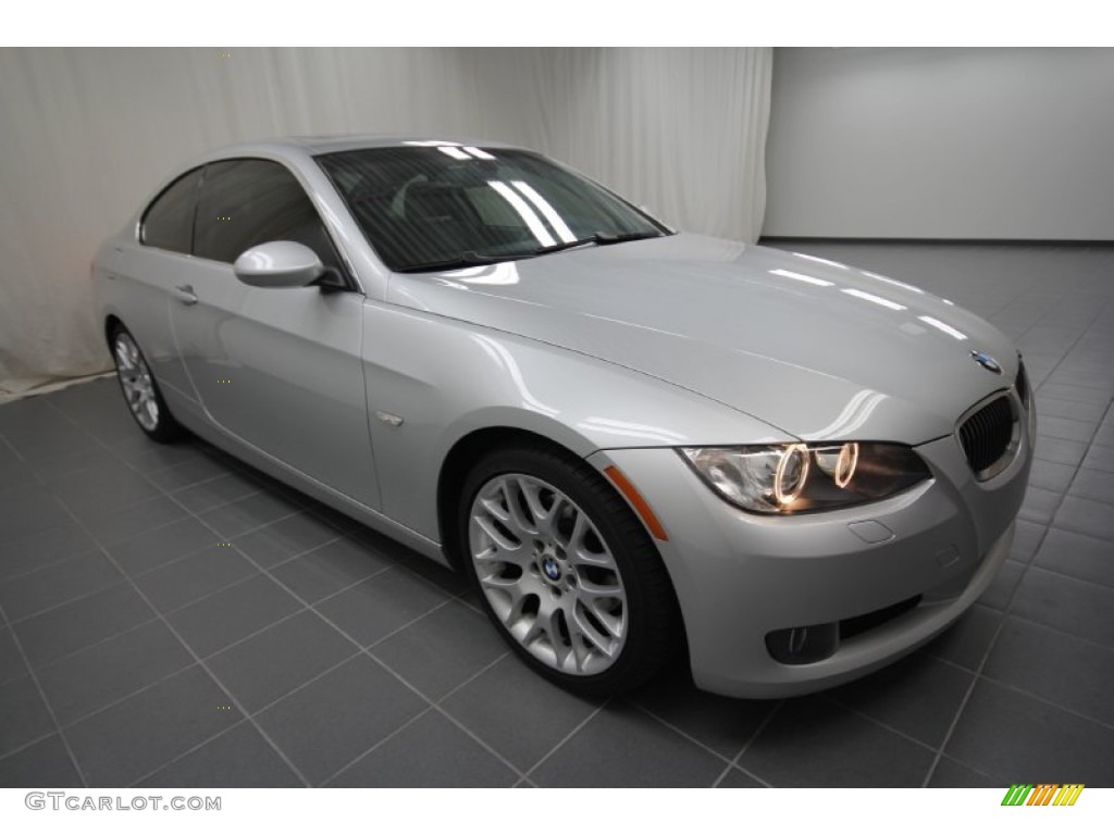 2009 3 Series 328i Coupe - Titanium Silver Metallic / Black photo #5