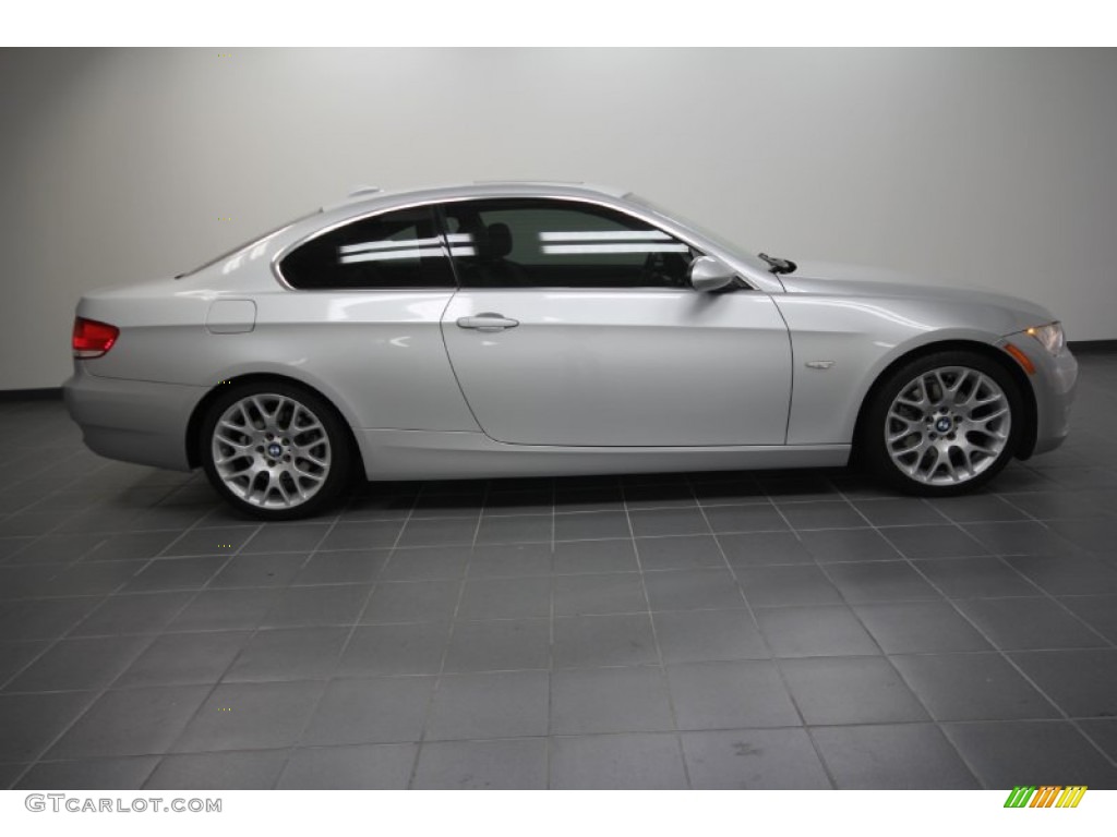 2009 3 Series 328i Coupe - Titanium Silver Metallic / Black photo #6