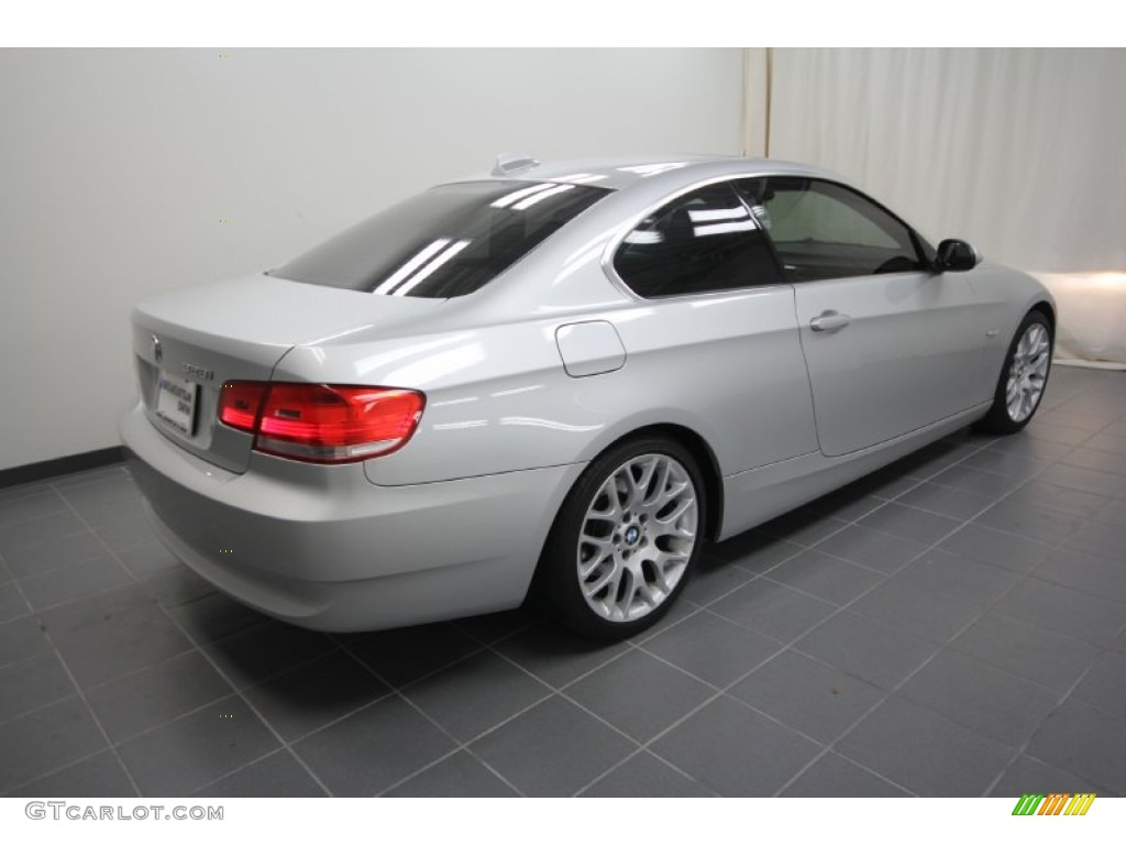 2009 3 Series 328i Coupe - Titanium Silver Metallic / Black photo #13