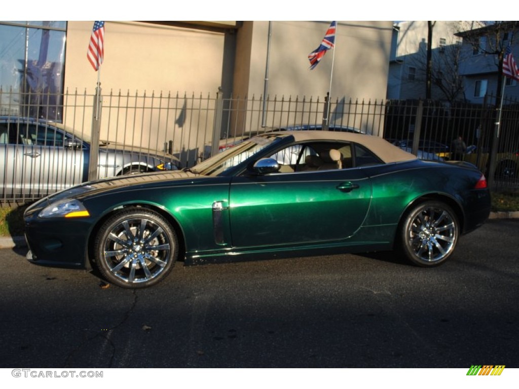 Emerald Fire Metallic 2008 Jaguar XK XK8 Convertible Exterior Photo #57273348