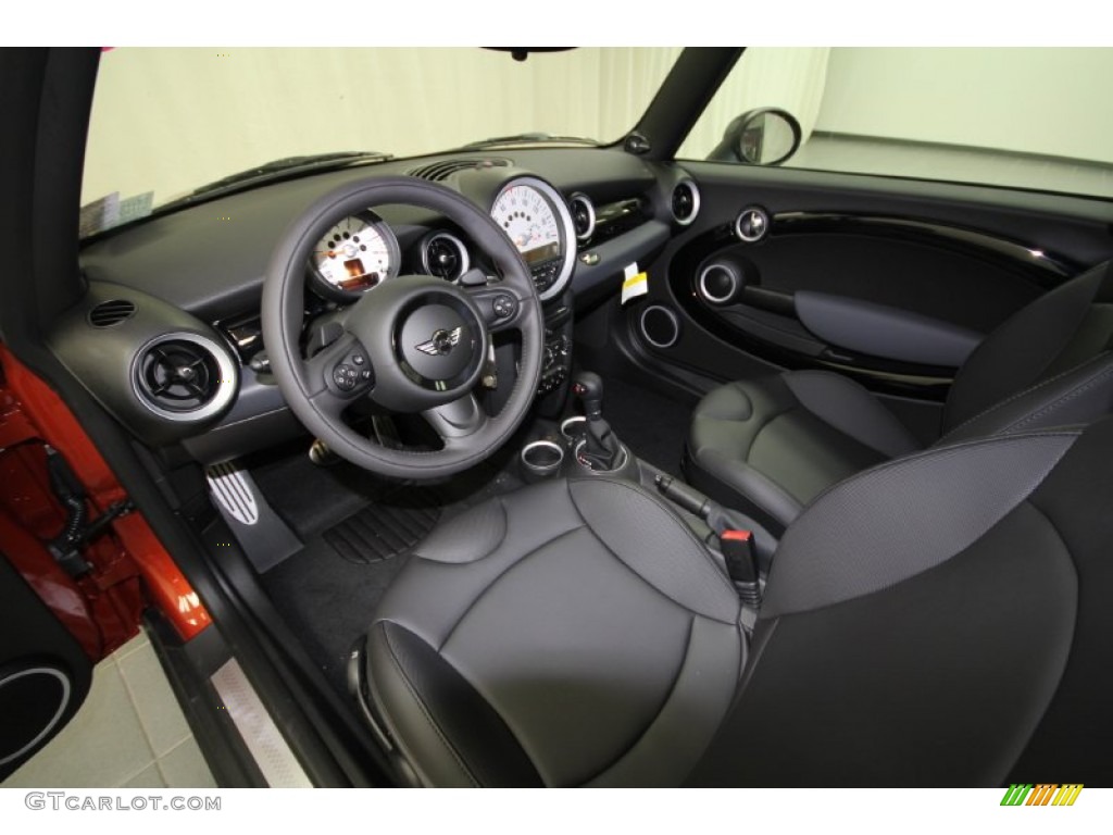 Carbon Black Interior 2012 Mini Cooper S Hardtop Photo #57274374