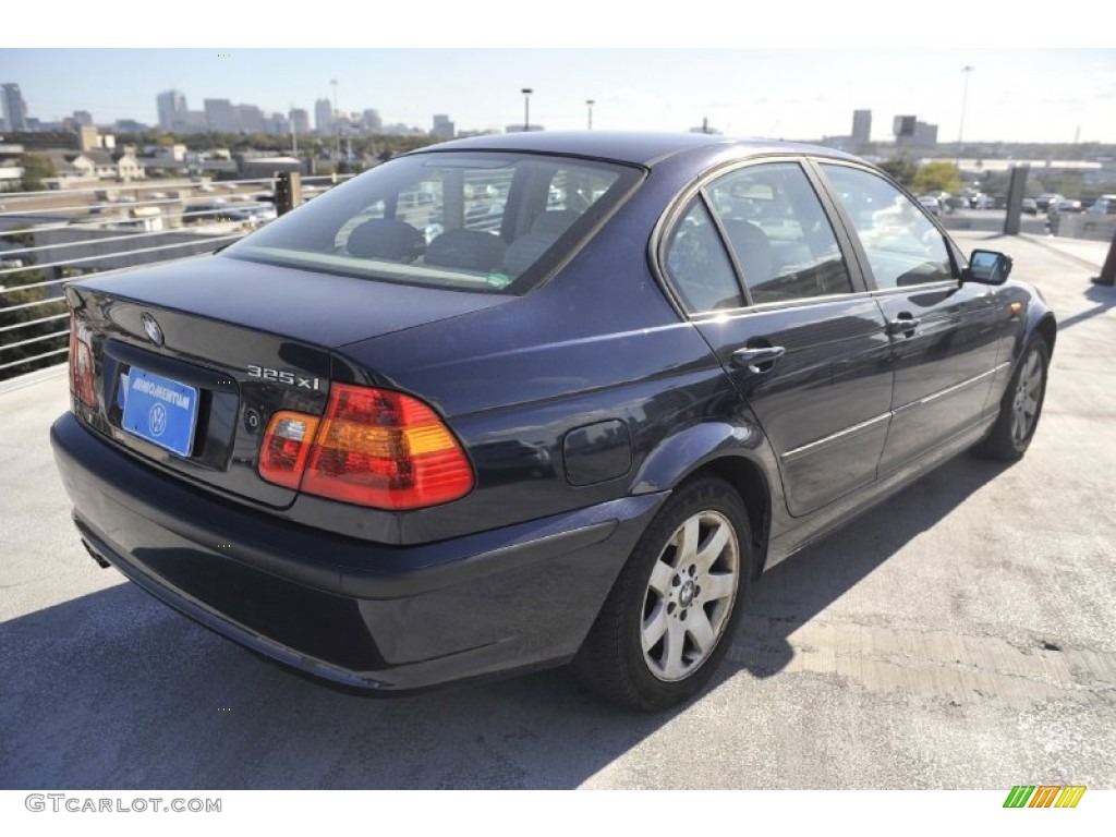 2003 3 Series 325xi Sedan - Orient Blue Metallic / Black photo #6