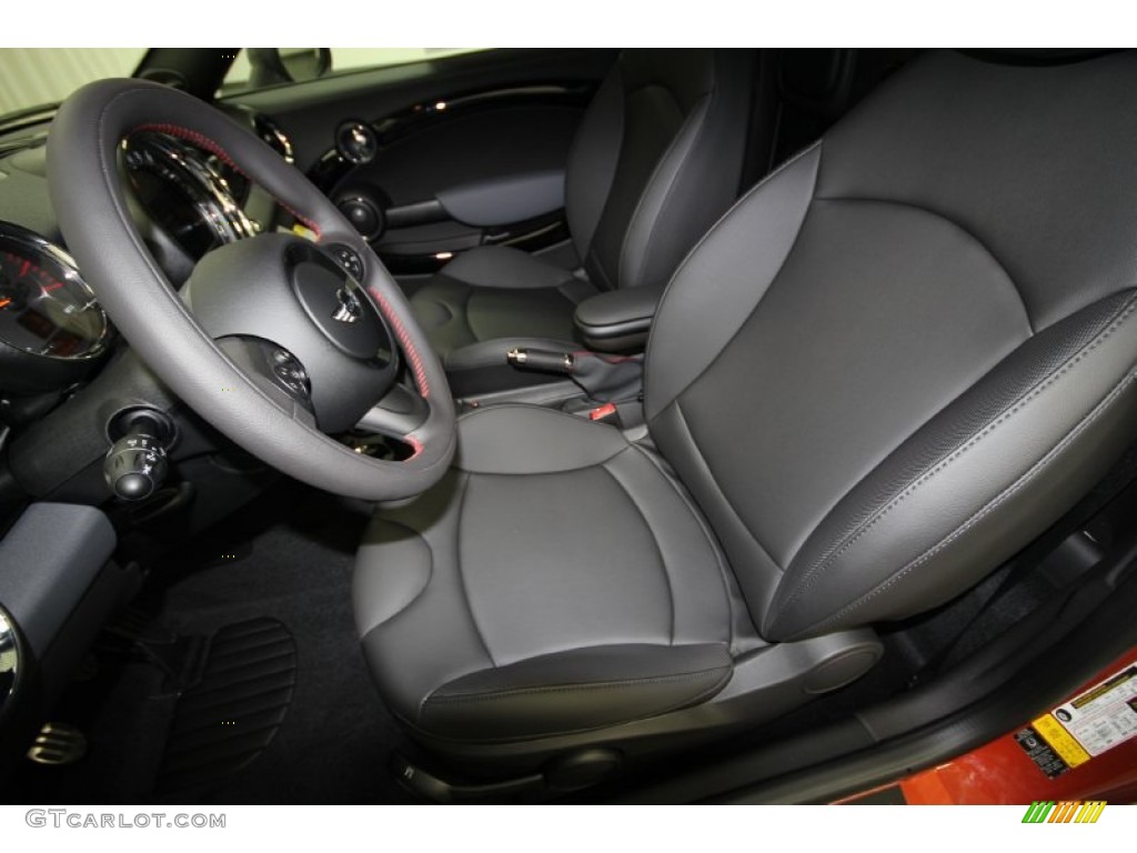 2012 Cooper John Cooper Works Coupe - Spice Orange Metallic / Carbon Black photo #10