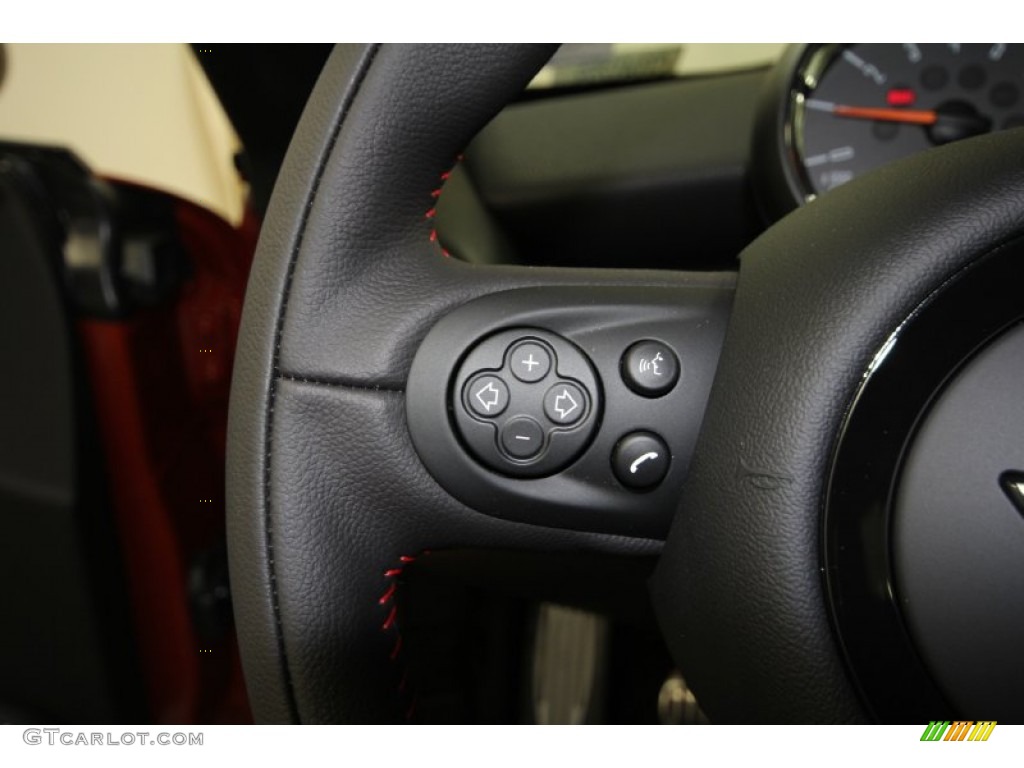 2012 Cooper John Cooper Works Coupe - Spice Orange Metallic / Carbon Black photo #20