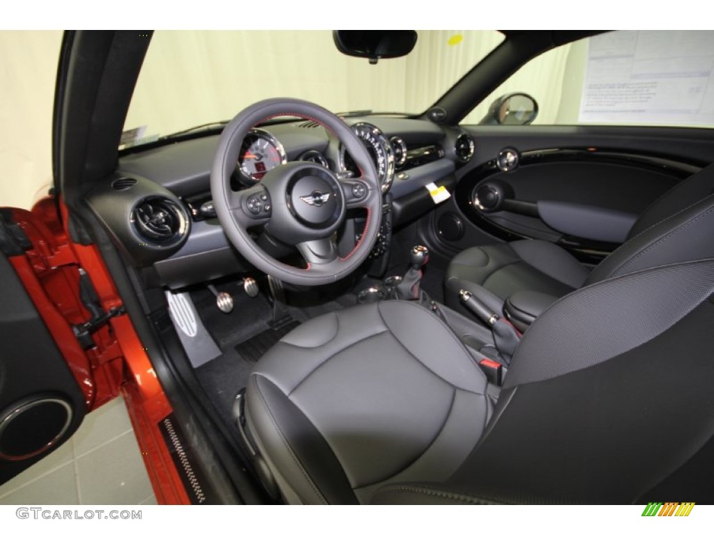 2012 Cooper John Cooper Works Coupe - Spice Orange Metallic / Carbon Black photo #21