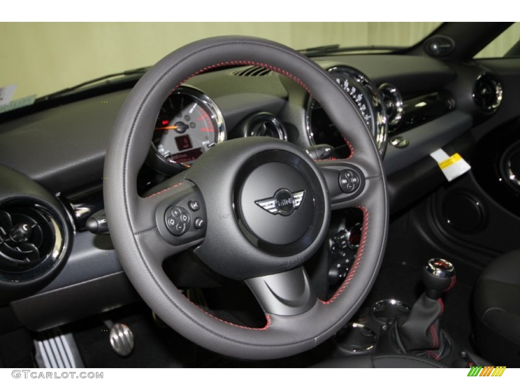 2012 Cooper John Cooper Works Coupe - Spice Orange Metallic / Carbon Black photo #22