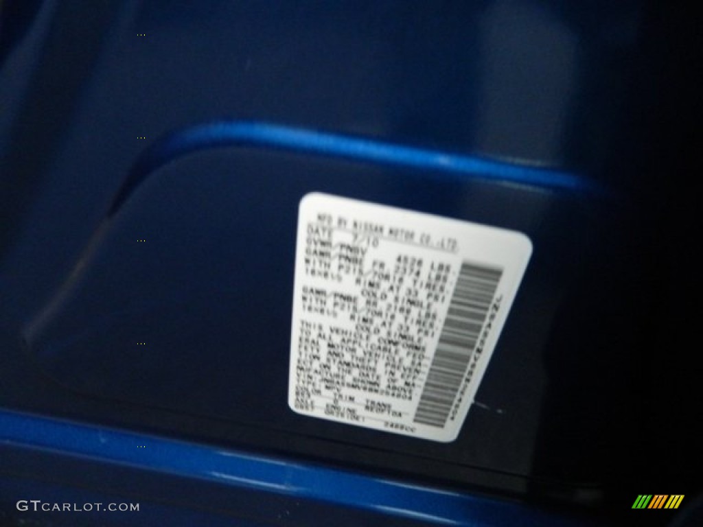 2011 Rogue S AWD - Indigo Blue Metallic / Gray photo #28