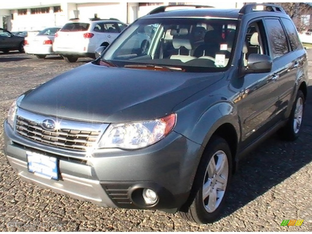 2009 Forester 2.5 X Limited - Sage Green Metallic / Platinum photo #1