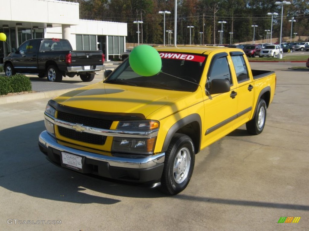 2007 Colorado LT Crew Cab - Yellow / Very Dark Pewter photo #1