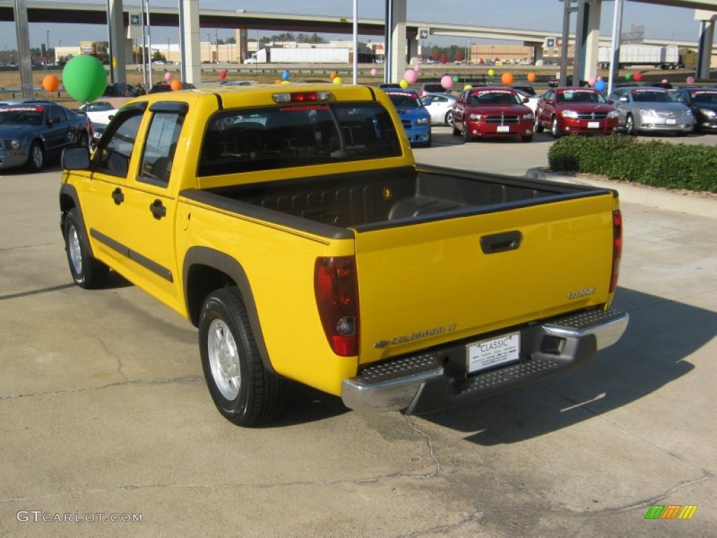 2007 Colorado LT Crew Cab - Yellow / Very Dark Pewter photo #3